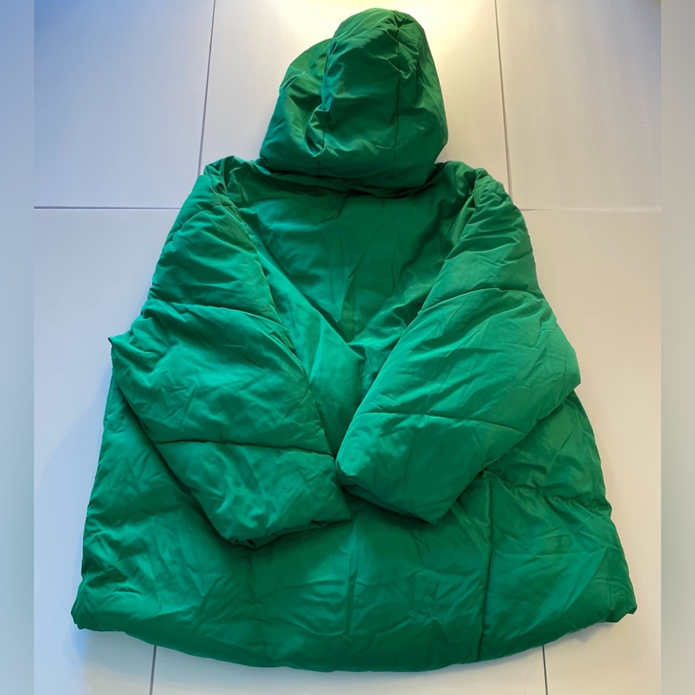 Free People Trapeze Haley Puffer Jacket Green Medium NWT - Picture 9 of 16